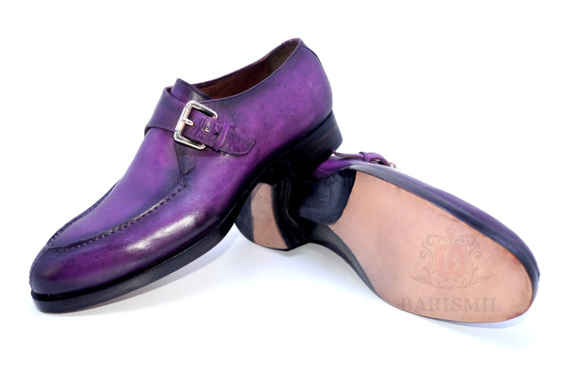 Smith IV - Purple Monk Dress Shoes-2