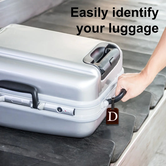 Initials Bag tag D  [pack 2]