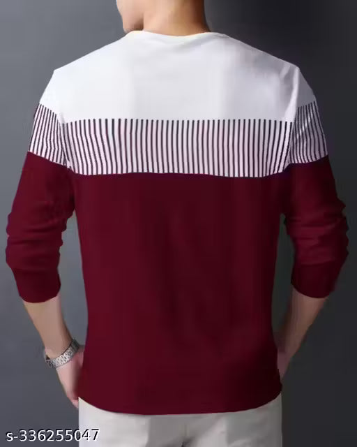 Trulyfast Men Printed Round Neck Cotton Blend Blend T-Shirt