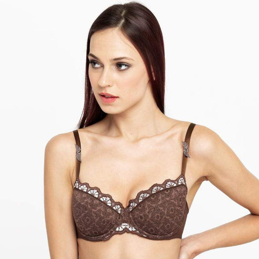 Lavinia Charm Lace Padded Balcony Bra-0