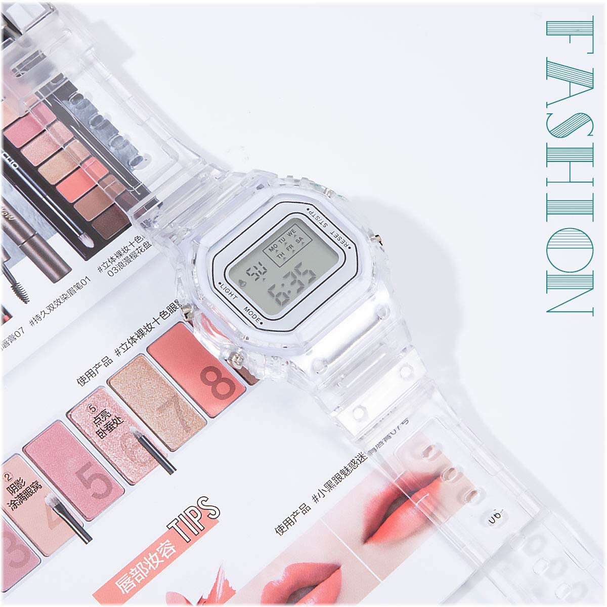 INS Fashion Men Women Watches Casual Transparent Digital Sport Watch Ladies Electronic Watches Kid's Wristwatch relogio digital