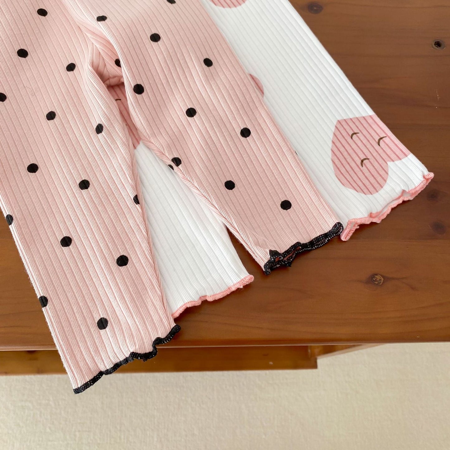 Spring and Autumn Baby Kids Girls Casual Pattern Top and Pants Clothing Set