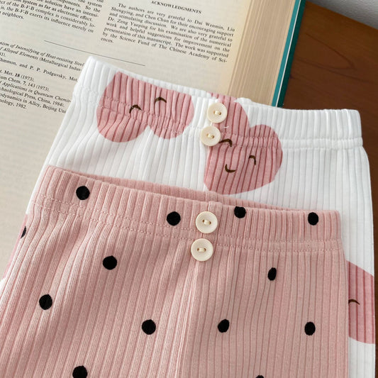 Spring and Autumn Baby Kids Girls Casual Pattern Top and Pants Clothing Set