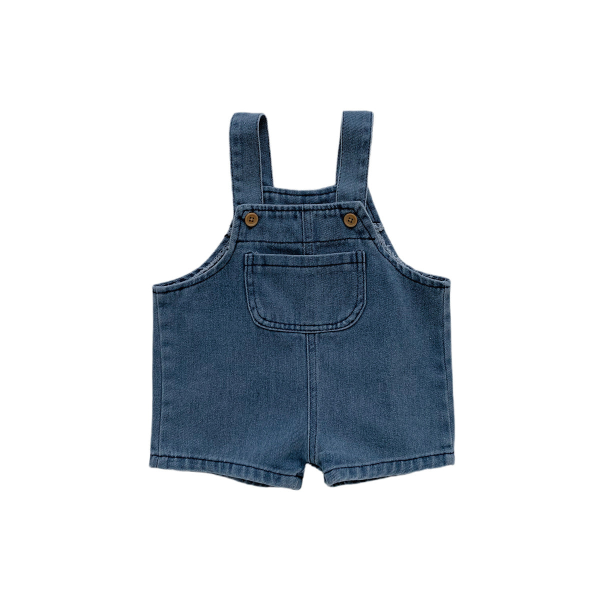 Summer Baby Kids Unisex Letter Print T-Shirt And Denim Overalls Clothing Set