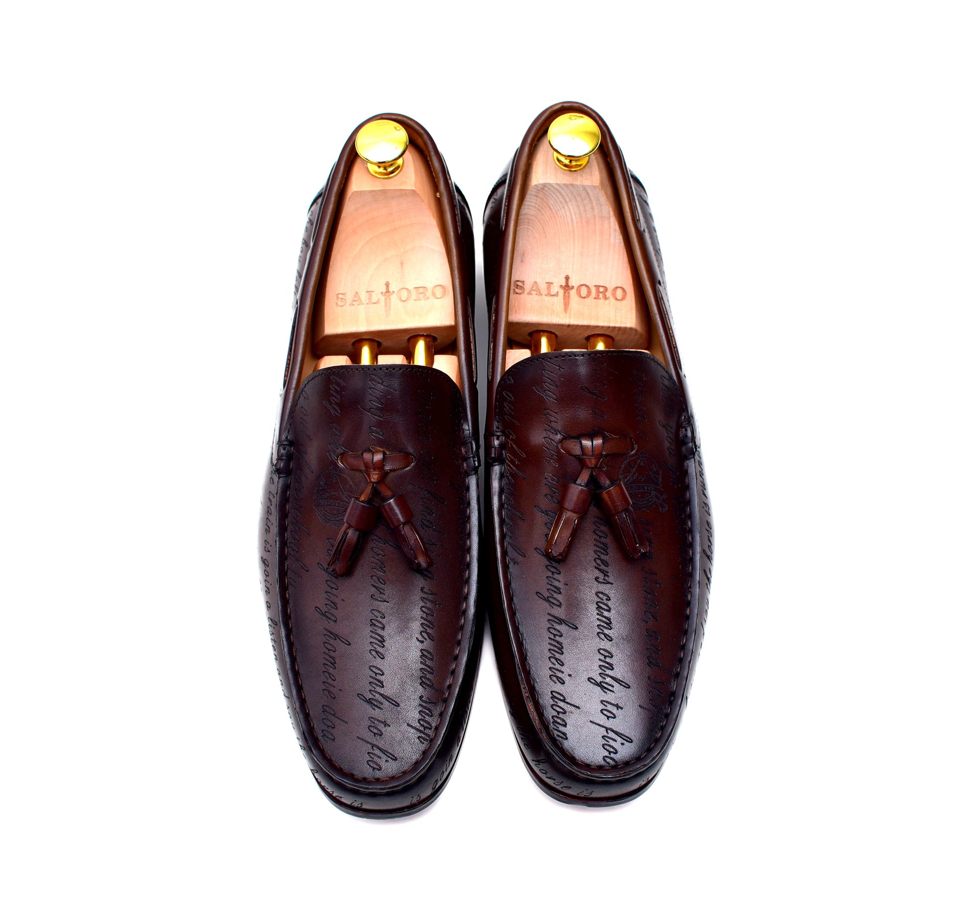 Lucca II - Brown Leather Tassel Loafers-0