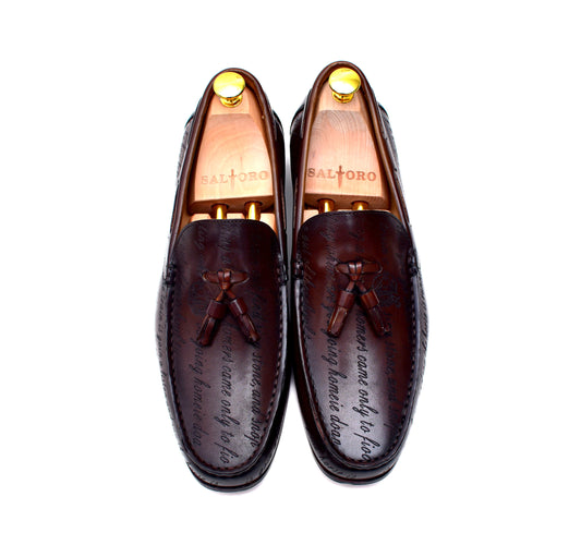 Lucca II - Brown Leather Tassel Loafers-0