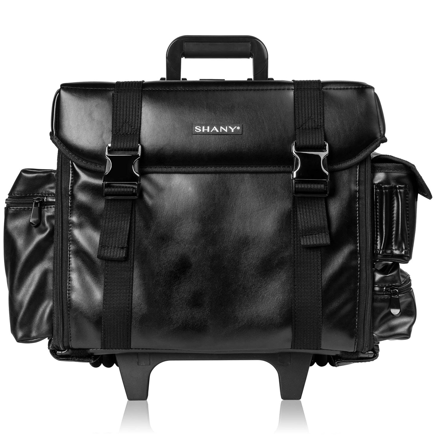 Makeup Artist Soft Rolling Trolley Cosmetic Case with Free Set of Mesh Bag