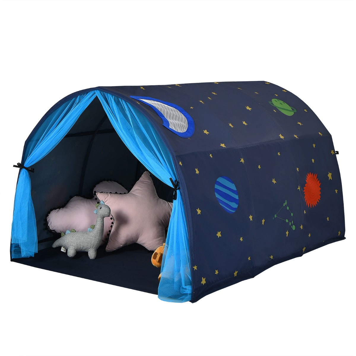NNECW Kids Twin Sleeping Tent Playhouse with Carry Bag