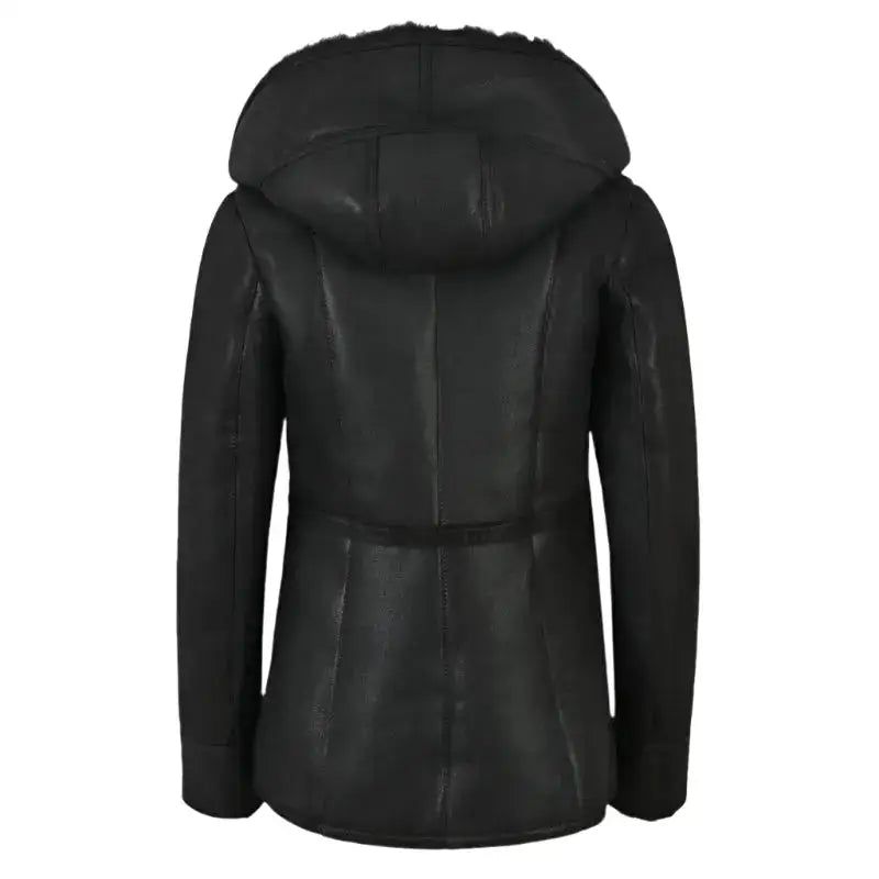 Women’s Grey Shearling B3 Aviator Jacket-1