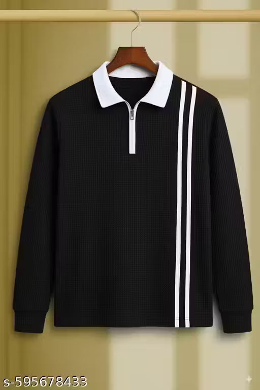 Men Polo Neck Full Sleeves Tshirt